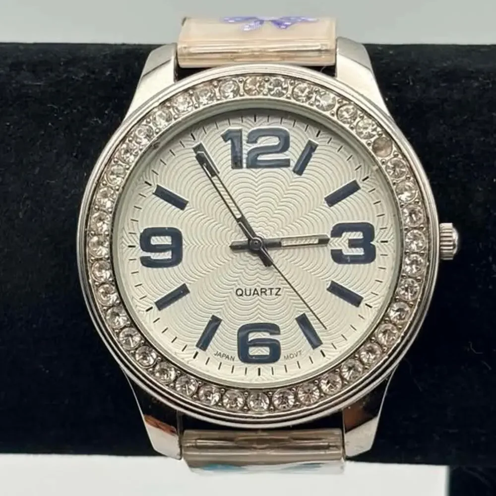 Silver & Pink Bow Watch